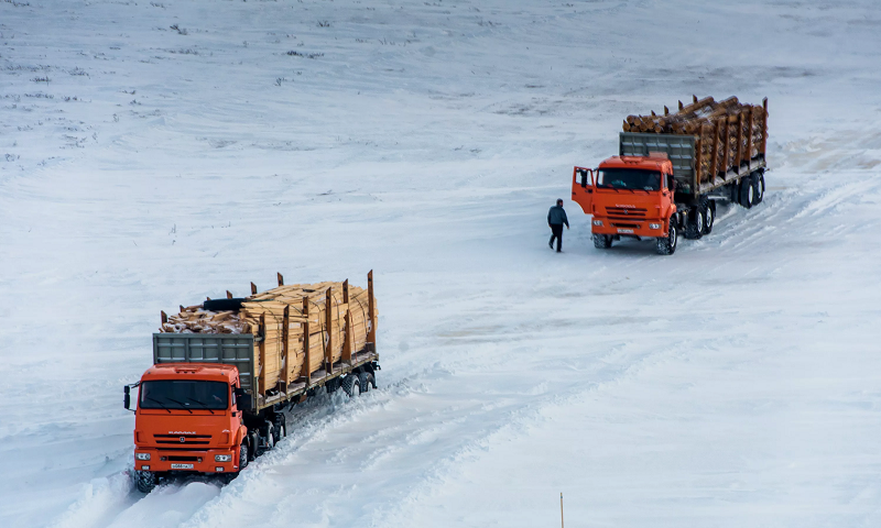 особенности перевозки грузов по ледовой дороге